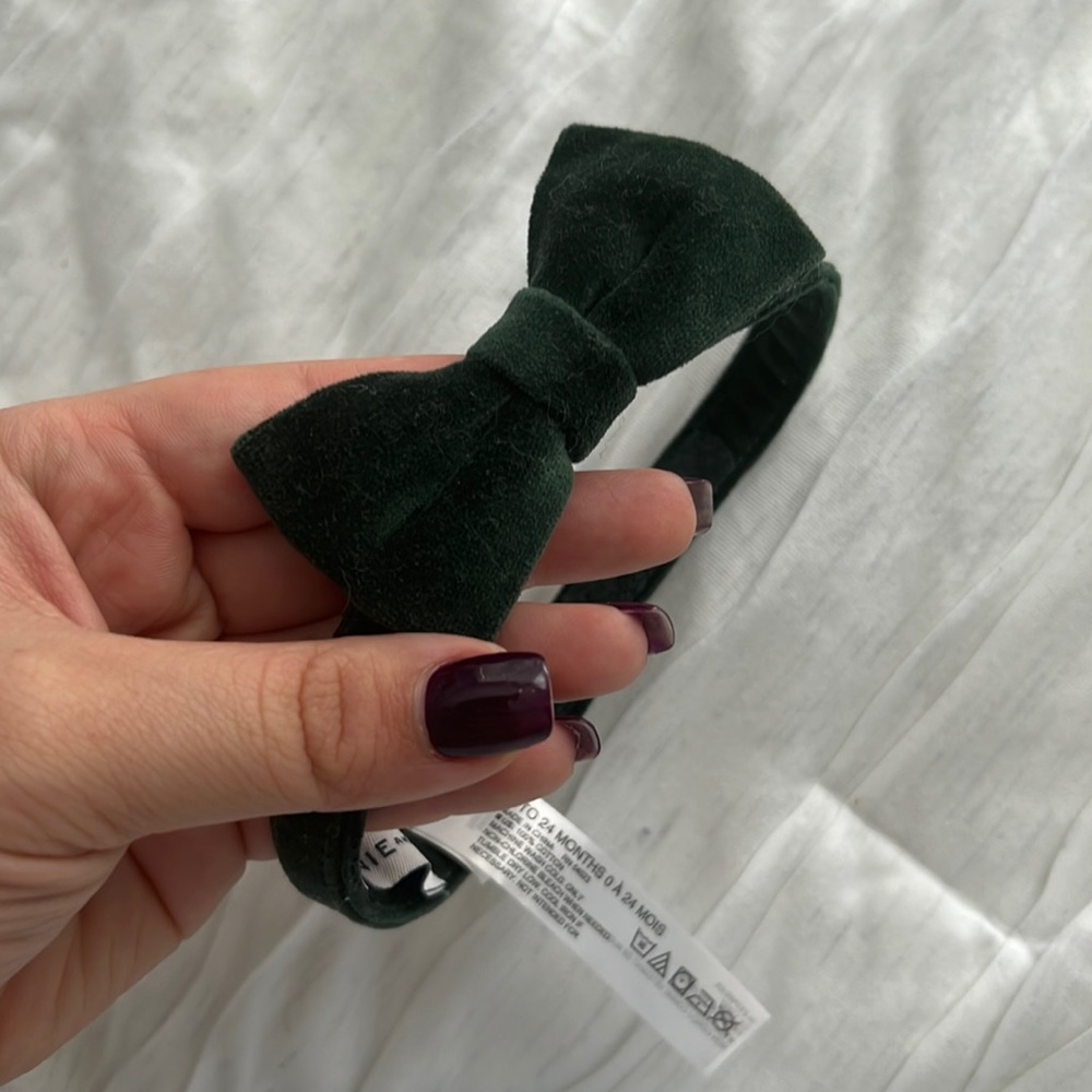 New velvet bow,for 12-18 months boy